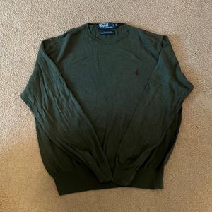 Polo by Ralph Lauren sweater- Hunter green color- Size M but runs small
